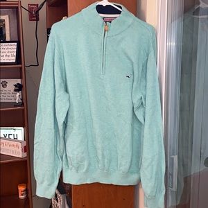 Turquoise Vinyard Vines Quarter-Zip